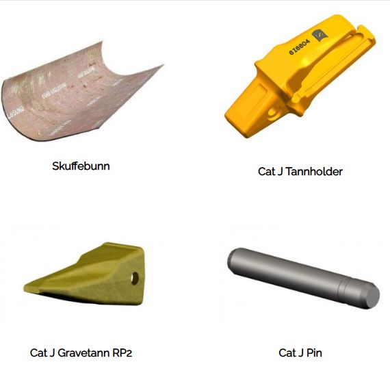 Cat tenner  slitesterke gravemaskintenner som gir mer lønnsom drift